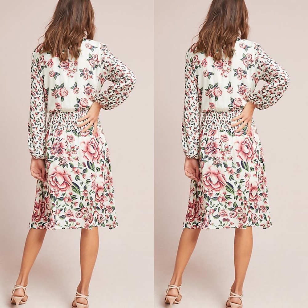 Anthropologie x Farm Rio Anabela Smocked Dress - Picture 3 of 8